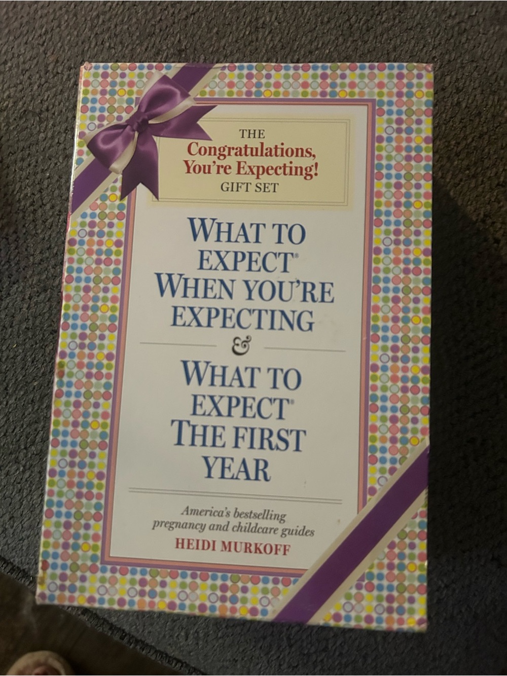 What to Expect Gift Set - Pink & Purple -